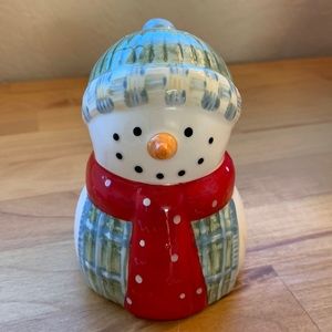 Debbie Mumm SNOWMAN PORTRAITS Salt Shaker - New